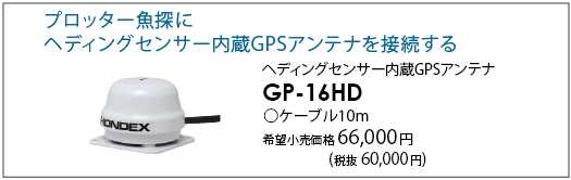 HD内蔵GPSアンテナ　GP-16HD