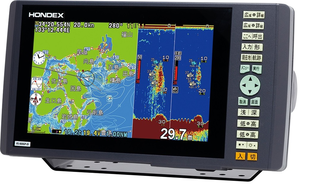 PS-900GP-Di HONDEX 9型 ワイド GPS 魚探 販売