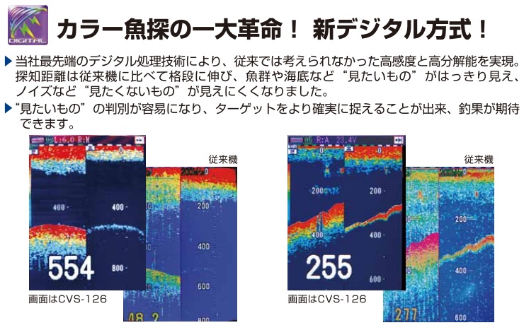 CVS-126 光電 5.7型 デジタル魚探 | 販売 - ナビテック通販