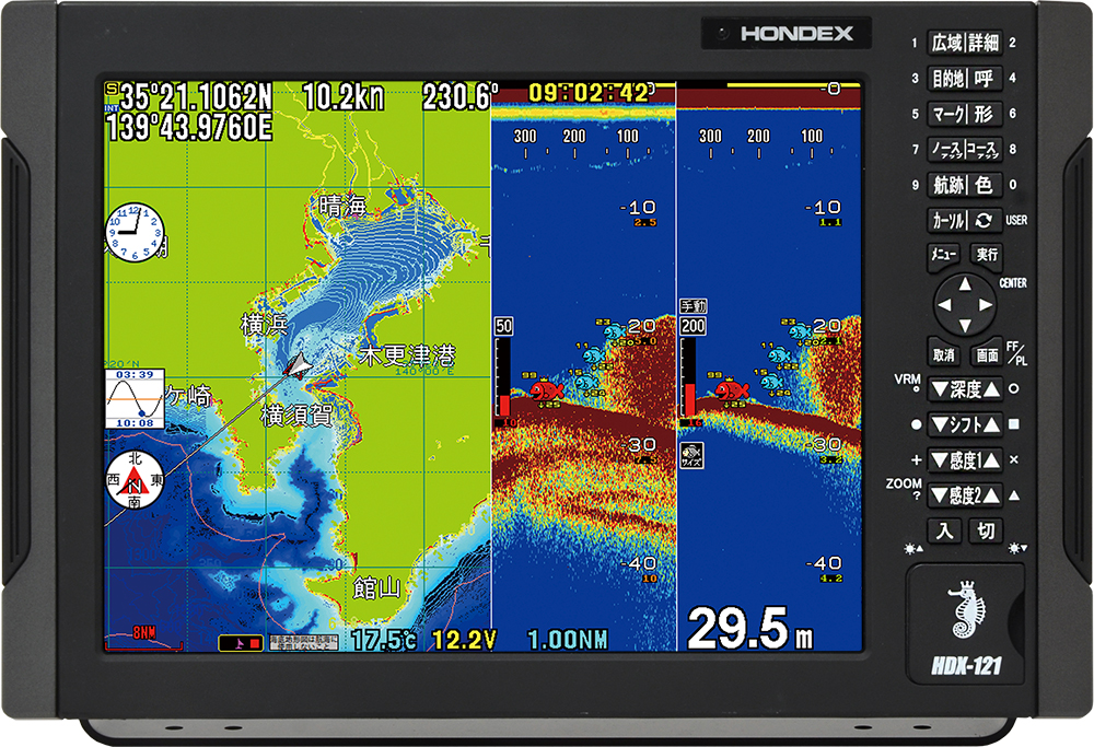 HDX-12S GPS魚探 ホンデックス 販売 ナビテック通販