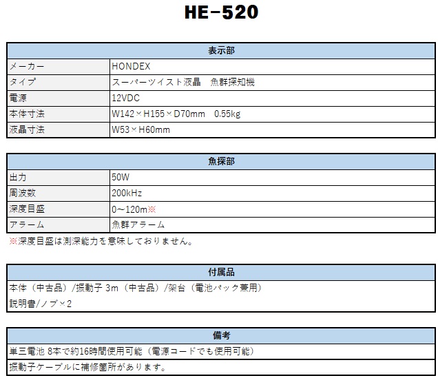 HE-520詳細