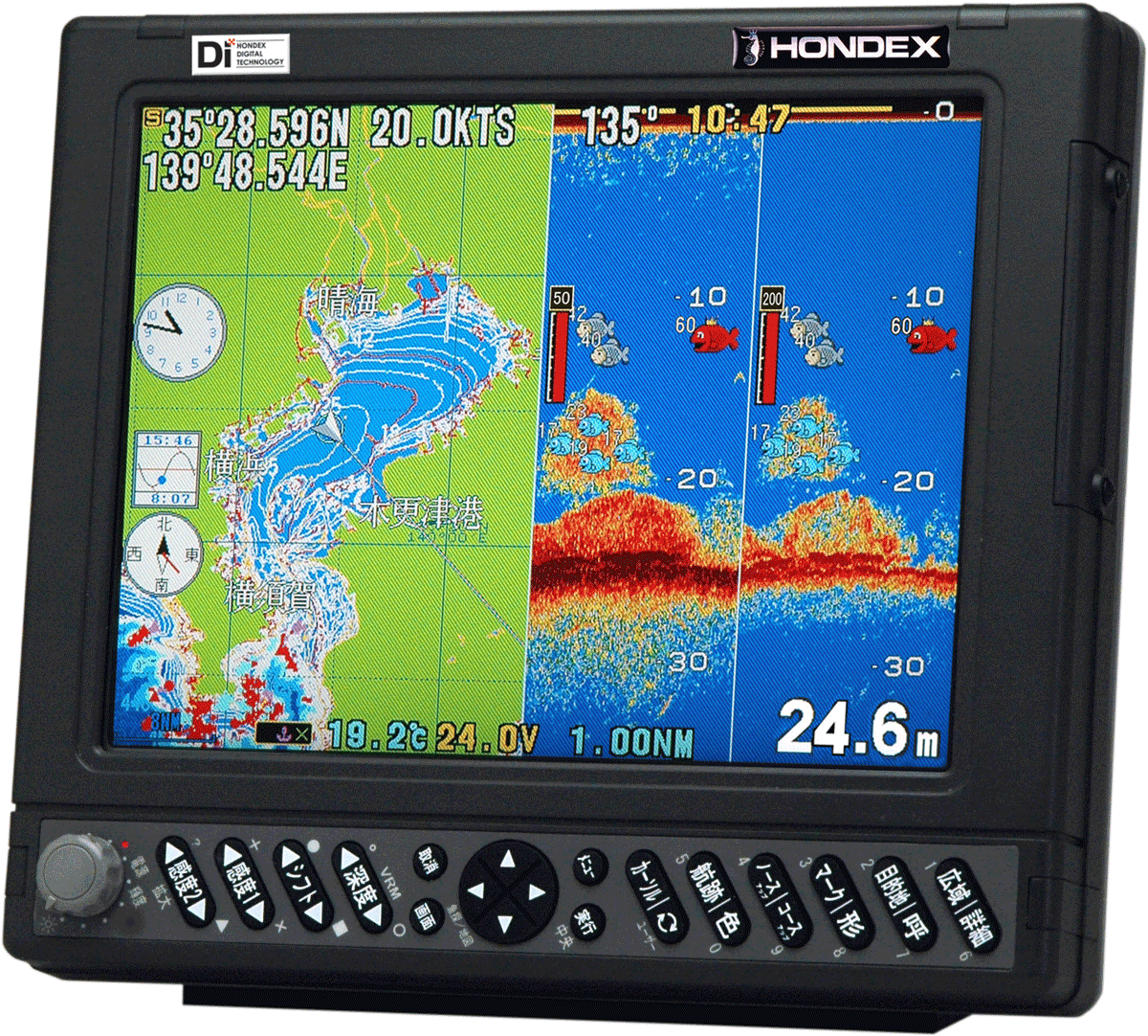 ホンデックス HE-601GPⅡ GPS魚群探知機 GPS 魚探 - その他