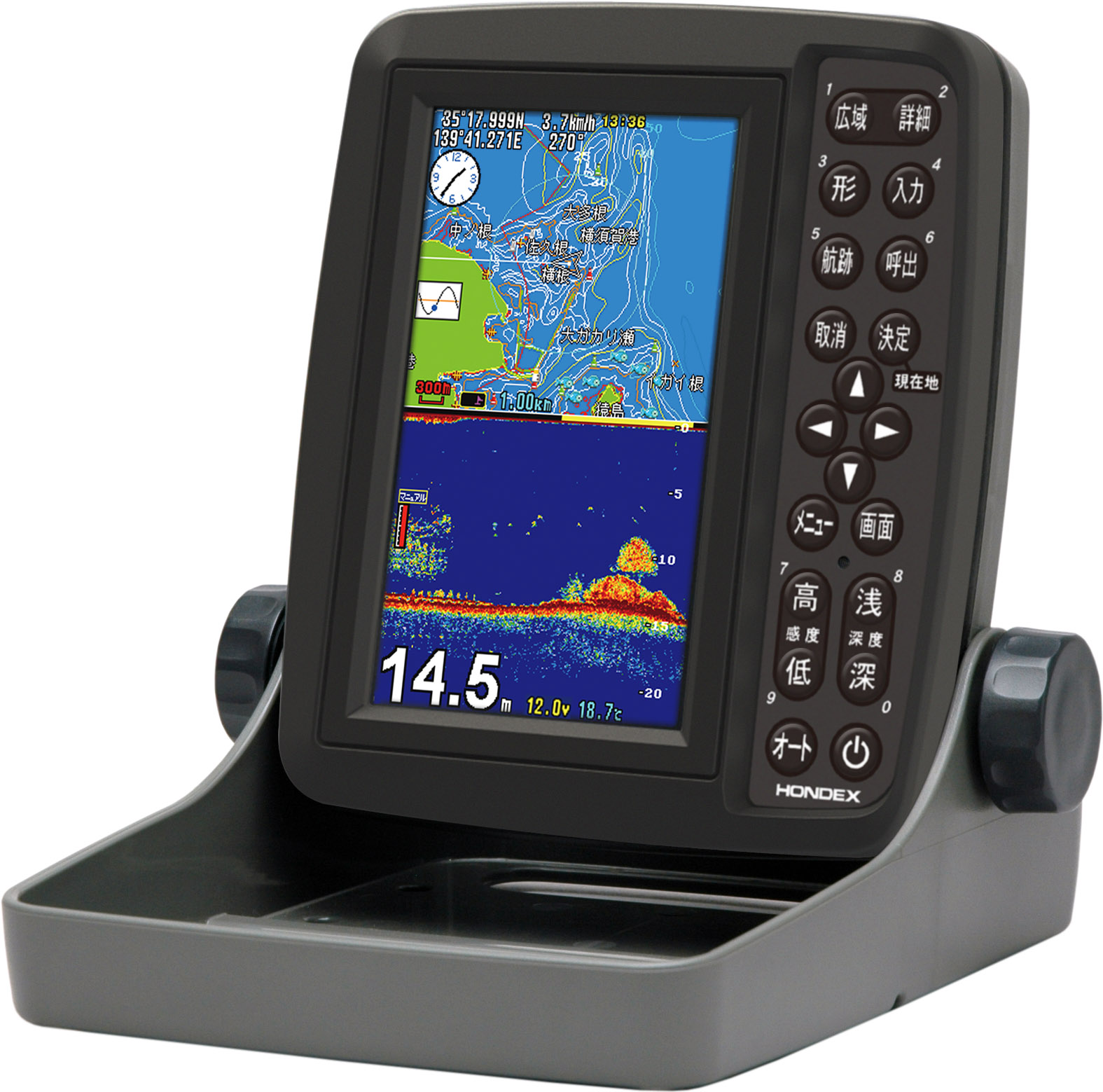 PS-611CN HONDEX 5型 ポータブル GPS 魚探 販売