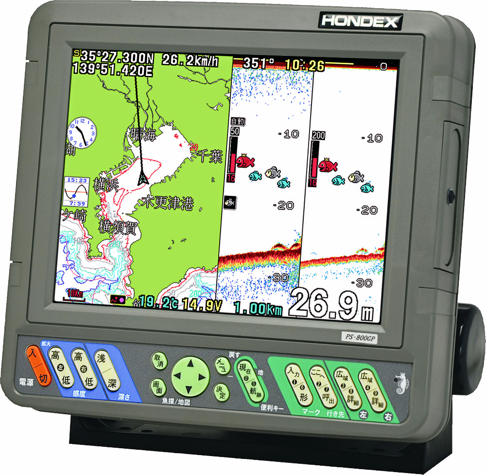 PS-800GP HONDEX 8.4型 GPS 魚探 販売 - ナビテック通販